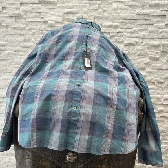 BNWT John Varvatos Multicolor Plaid Button-Down Shirt size Medium - Picture 6 of 6